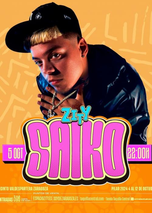 Cartel de Concierto de Saiko en Zaragoza