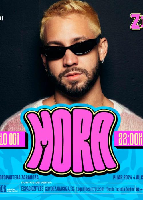 Cartel de Concierto de Mora en Zaragoza