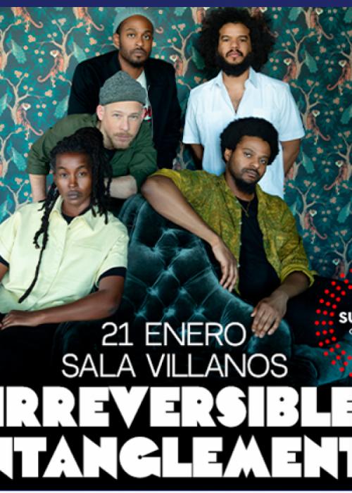 Cartel de Irreversible Entanglements en Madrid