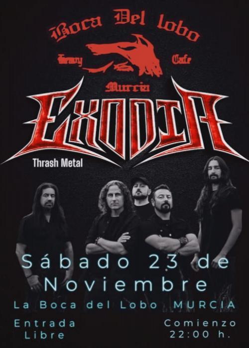 Cartel de Concierto de Exodia en Murcia