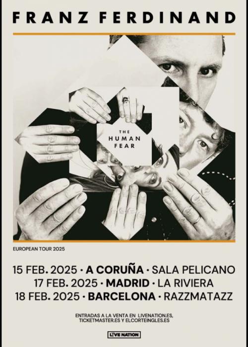 Cartel de Concierto de Franz Ferdinand en A Coruña