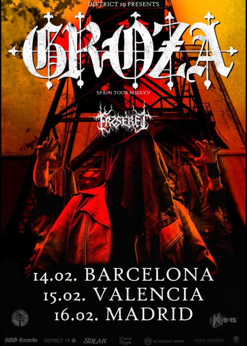 Cartel de Concierto de Groza en Valencia