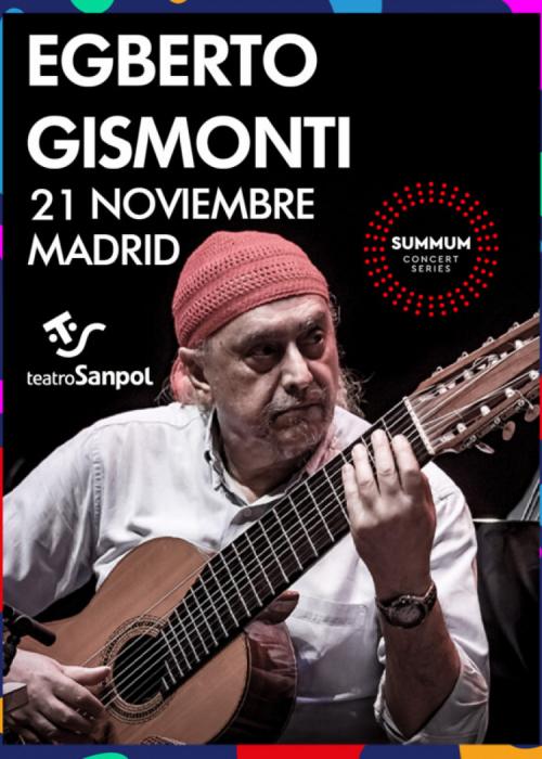 Cartel de Concierto de  Egberto Gismonti en Madrid