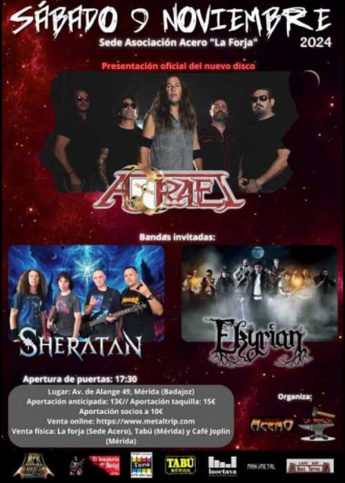Cartel de Concierto de Azrael en Mérida