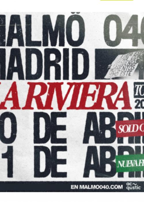 Cartel de Concierto de Malmö 040 en Madrid