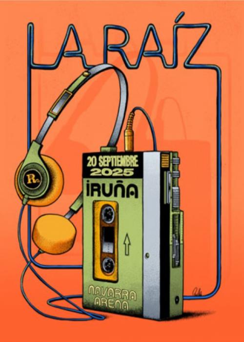 Cartel de Concierto de La Raíz en Pamplona