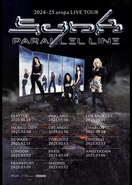 Cartel de Concierto de Aespa en Madrid