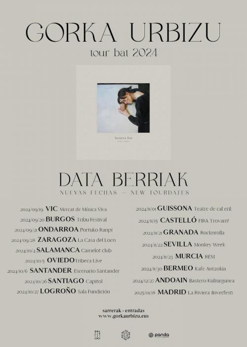 Cartel de Concierto de Gorka Urbizu en Madrid