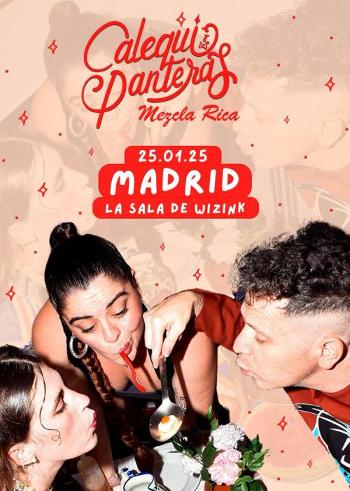 Cartel de Concierto de Calequi y Las Panteras en Madrid