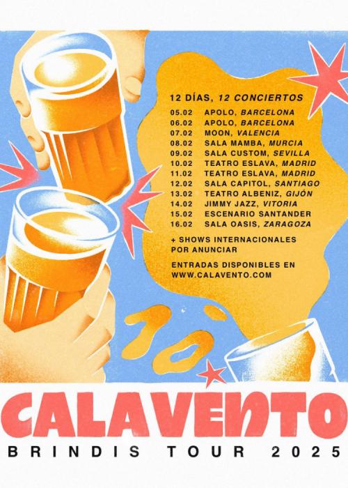 Cartel de Concierto de Cala Vento en Madrid