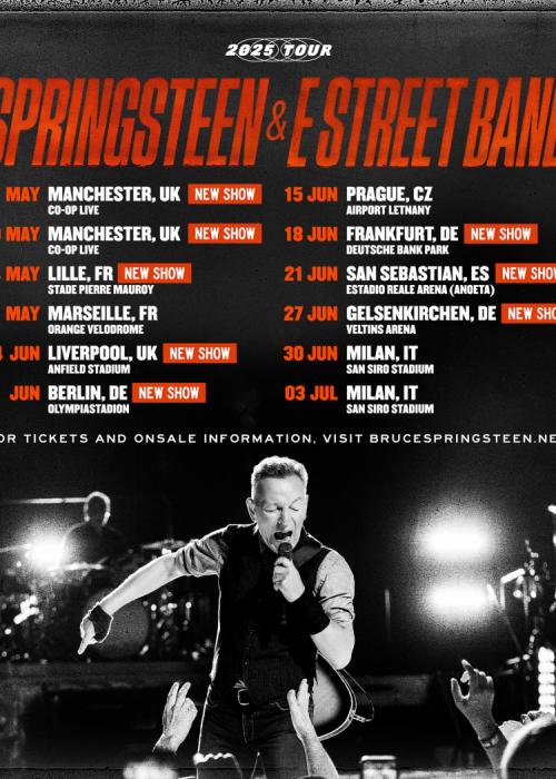 Cartel de Concierto de Bruce Springsteen en Donostia