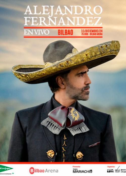 Cartel de Concierto de Alejandro Fernández en Bilbao
