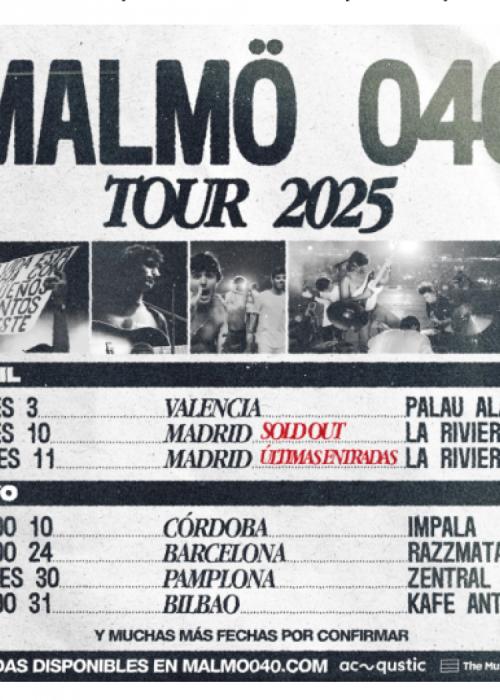 Cartel de Concierto de Malmö 040 en Barcelona