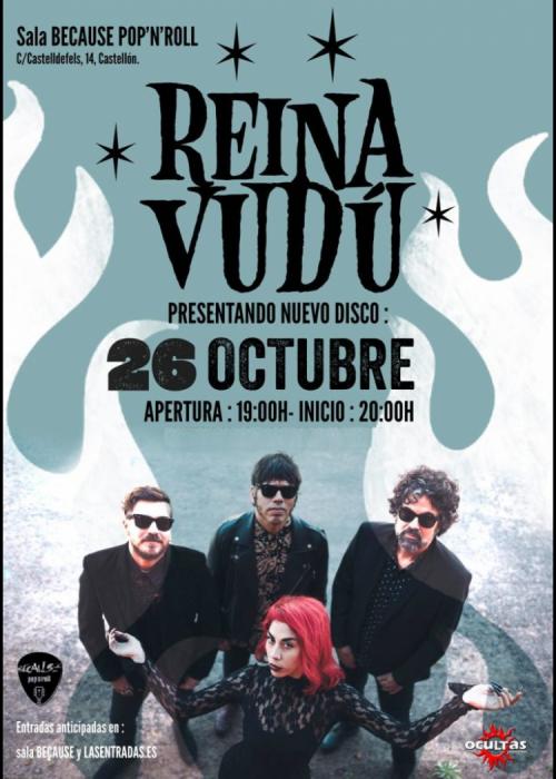 Cartel de Concierto de Reina Vudú en Castellón