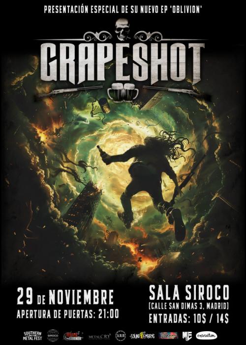 Cartel de Concierto de Grapeshot en Madrid
