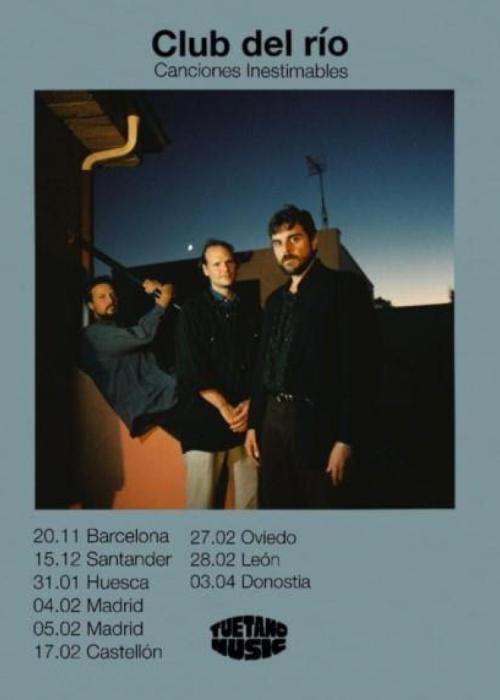 Cartel de Concierto de Club del Río en Barcelona