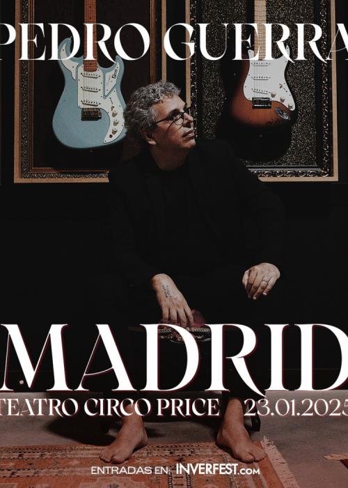 Cartel de Concierto de Pedro Guerra en Madrid