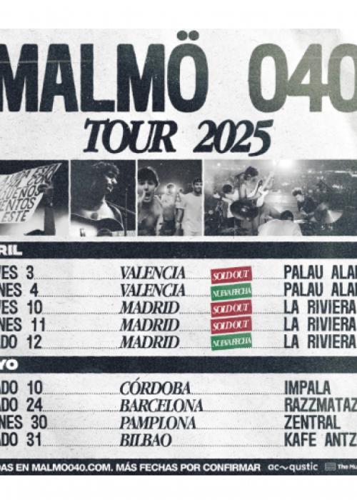 Cartel de Concierto de Malmö 040 en Madrid