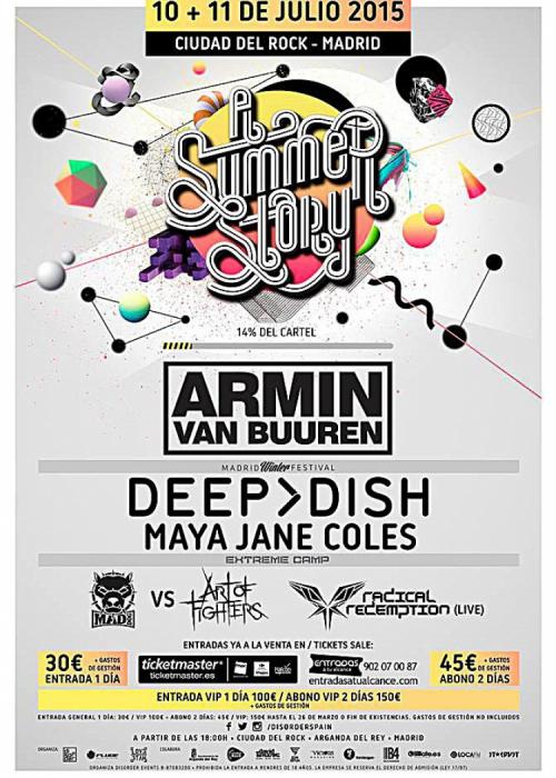 Cartel de Festival A Summer Story 2015 de Madrid