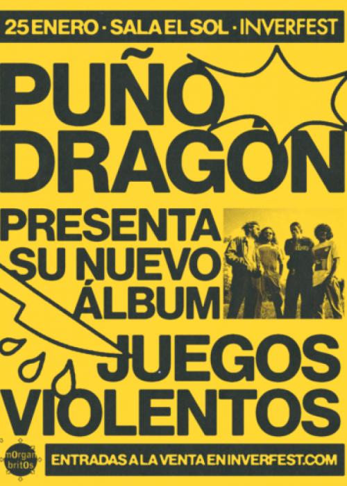 Cartel de Concierto de Puño Dragón en Madrid