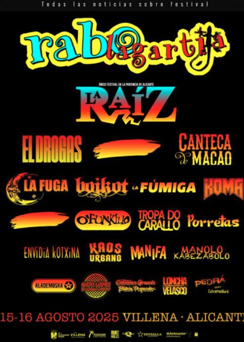 Cartel de Rabolagartija Festival 2025