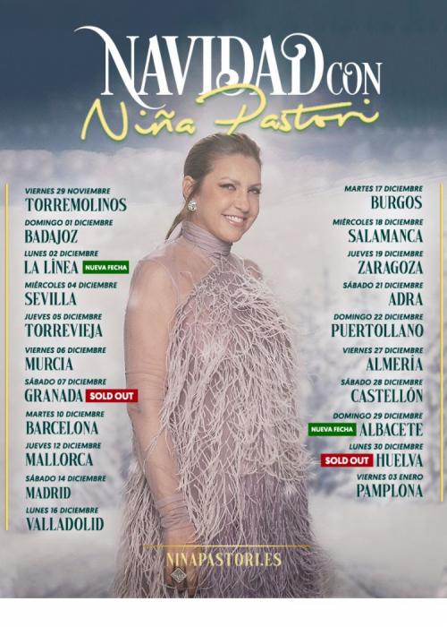 Cartel de Niña Pastori en La Línea de la Concepción