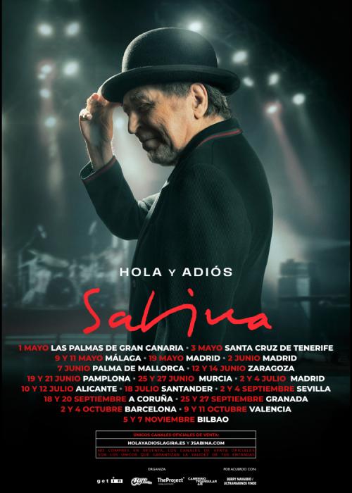 Cartel de Concierto de Joaquín Sabina en Murcia
