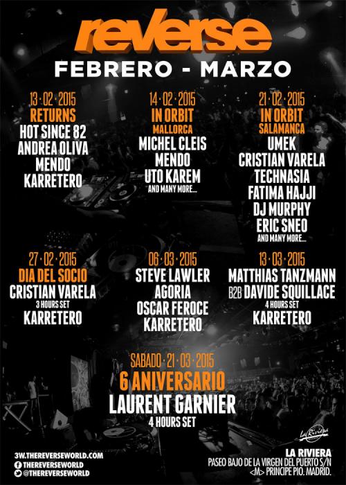Cartel de Laurent Garnier en la Riviera