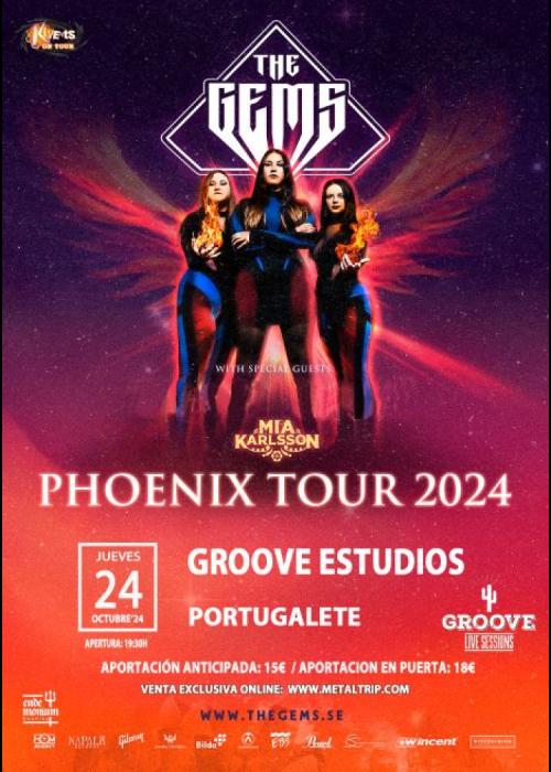 Cartel de Concierto de The Gems en Portugalete