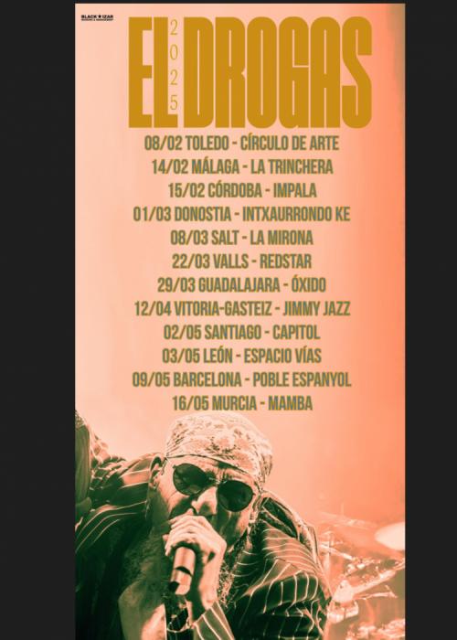 Cartel de Concierto de El Drogas en León