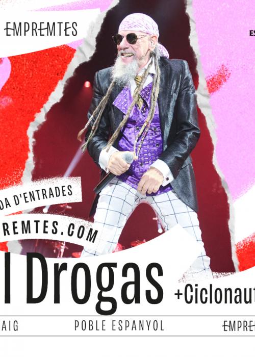 Cartel de Concierto de El Drogas en Barcelona