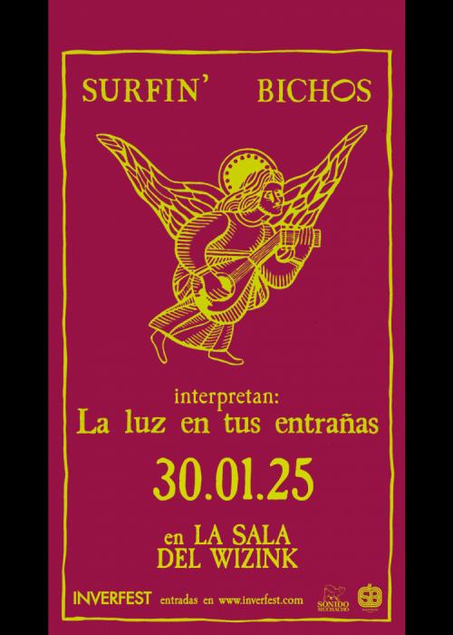 Cartel de Concierto de Surfin' Bichos en Madrid