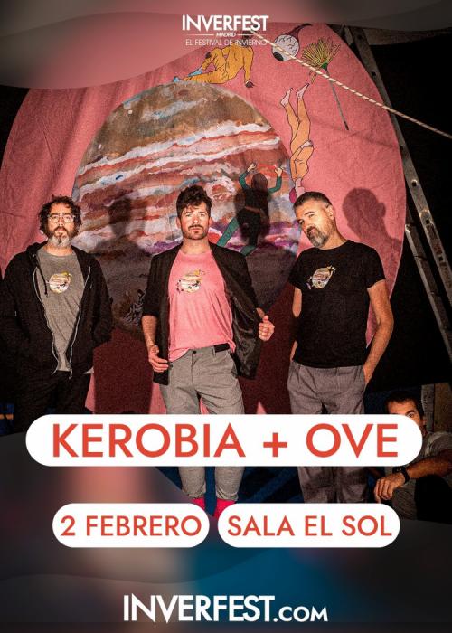 Cartel de Concierto de Kerobia + Ove en Madrid