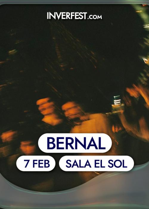 Cartel de Concierto de Bernal en Madrid