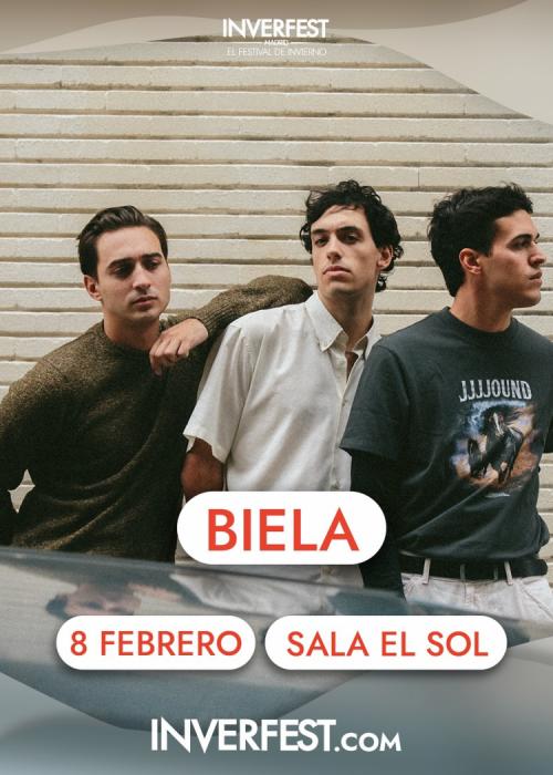 Cartel de Concierto de Biela en Madrid