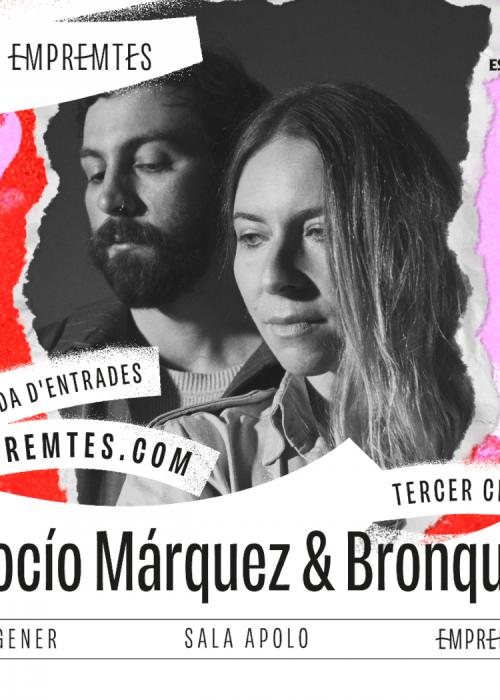 Cartel de Rocío Márquez & Bronquio en Barcelona