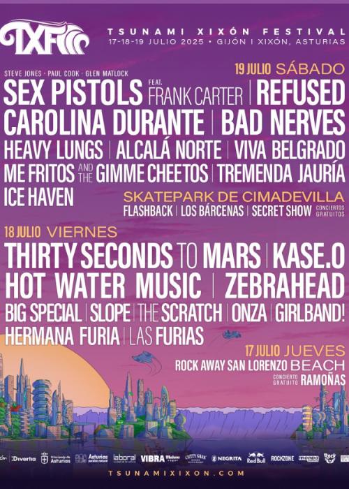 Cartel de Tsunami Xixón Festival 2025