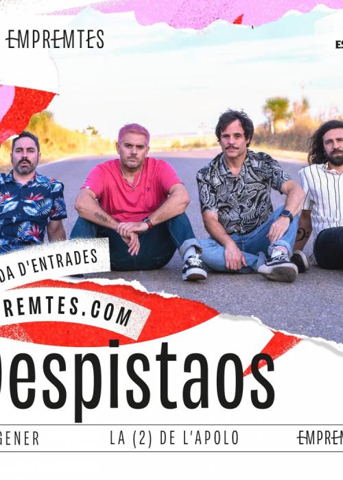 Cartel de Concierto de Despistaos en Barcelona