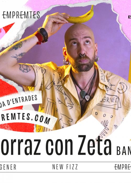 Cartel de Concierto de Borraz Con Zeta en Barcelona