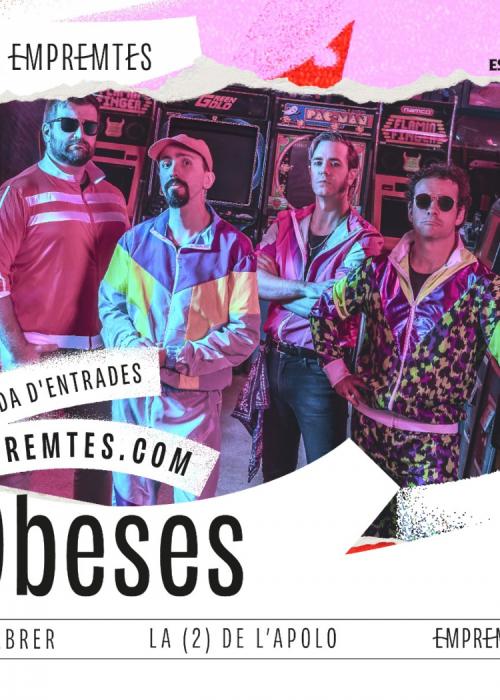 Cartel de Concierto de Obeses en Barcelona