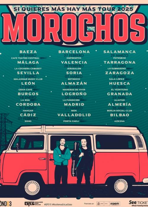 Cartel de Concierto de Morochos en Barcelona