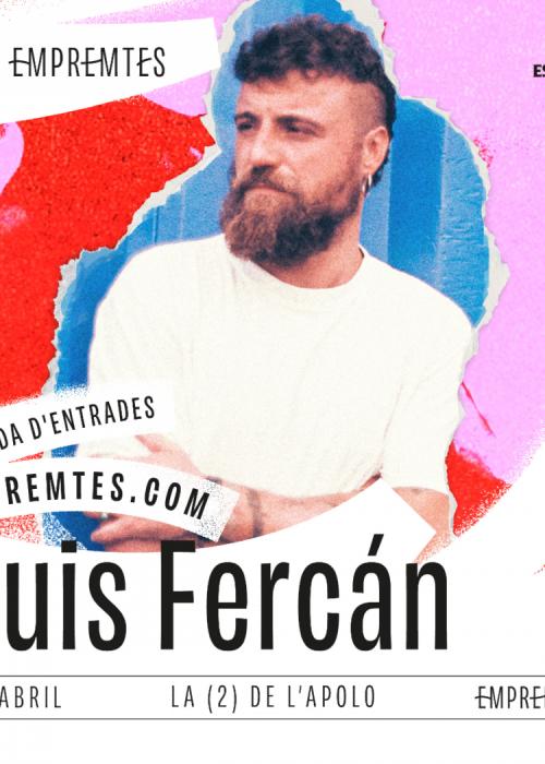 Cartel de Concierto de Luis Fercán en Barcelona