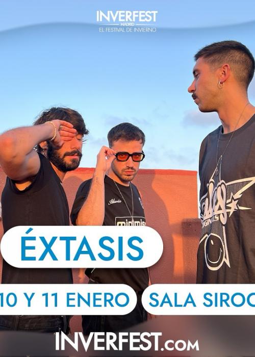 Cartel de Concierto de Éxtasis en Madrid