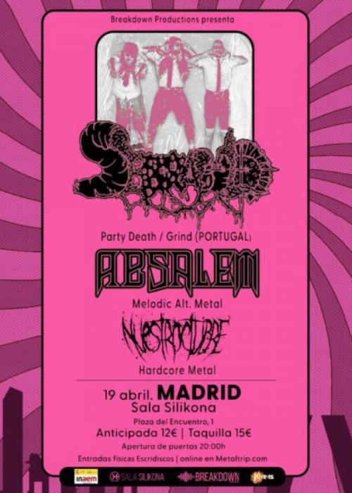 Cartel de Concierto de Serrabulho en Madrid