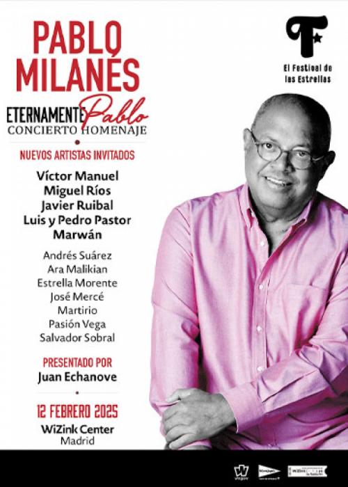 Cartel de Concierto Homenaje a Pablo Milanés en Madrid