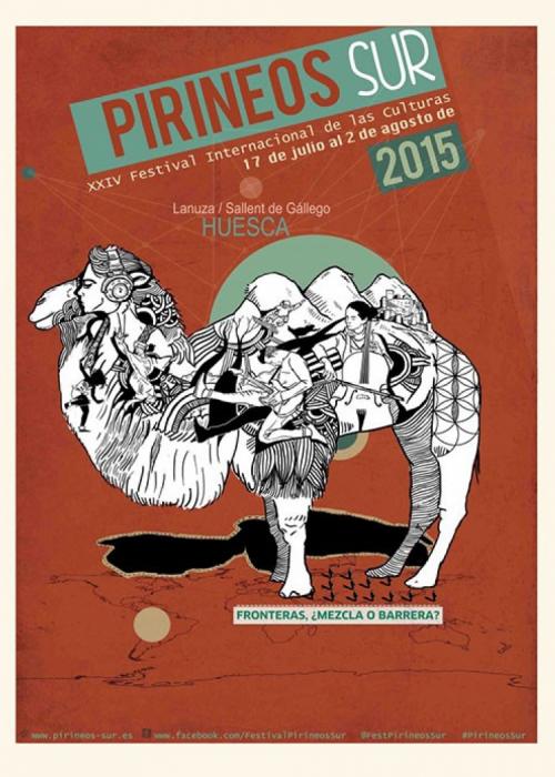 Cartel de Festival Pirineos Sur 2015 / Calle 13 (18 de Julio)