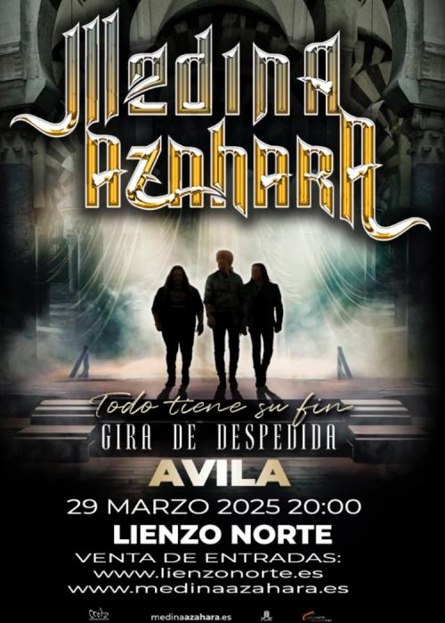 Cartel de Concierto de Medina Azahara en Ávila