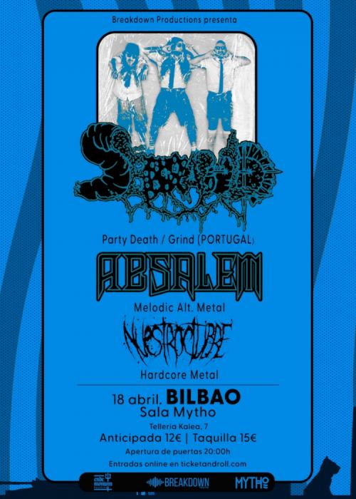Cartel de Concierto de Serrabulho en Bilbao