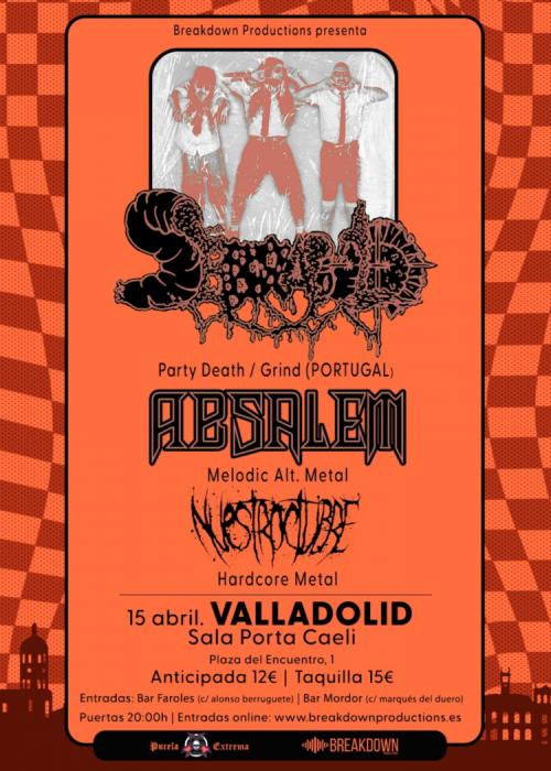 Cartel de Concierto de Serrabulho en Valladolid