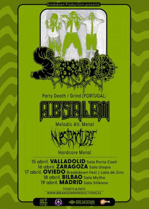 Cartel de Concierto de Serrabulho en Oviedo